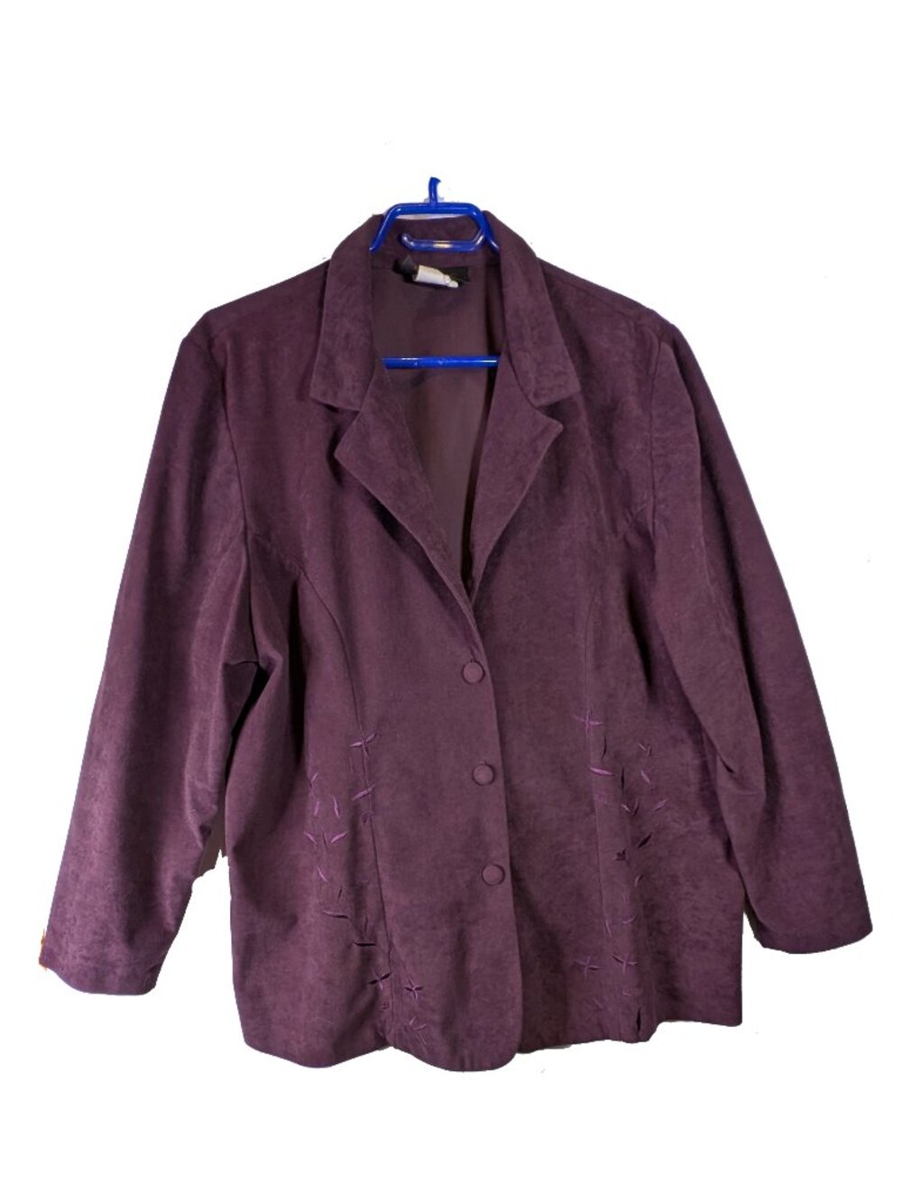 Purple Image brand embroidered jacket Size 18